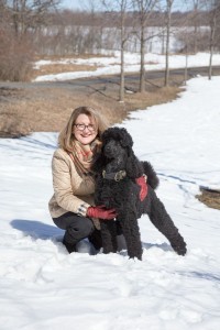 Rosemary Euringer, president of the Ottawa Valley Poodle Club, and Claire